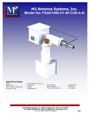 M2 Antenna Systems FGAE1000-D1-W-COS-A-N Manual