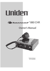 Uniden Bearcat 880 CHR Owner's Manual
