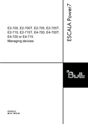 Bull ESCALA Power7 E2-700 Manual