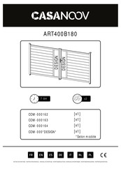 Casanoov ART400B180 Manual