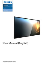 Philips T Line 75BDL3652T User Manual