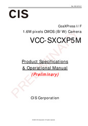 CIS VCC-SXCXP5M Product Specification & Operational Manual
