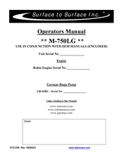 STS M-750L Operator's Manual