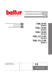 baltur 56610010 Instruction Manual For Installation, Use And Maintenance