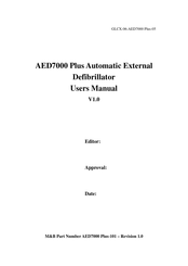 M&B AED7000 Plus User Manual