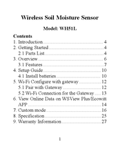 ECOWITT WH51L Instruction Manual