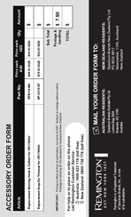 Remington XR1790AU Manual