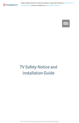 Xiaomi L32M5-5ASP Safety Notice And Installation Manual