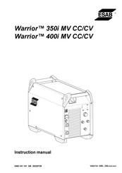 ESAB Warrior 400i MV CC/CV Instruction Manual