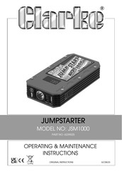 Clarke JSM1000 Operating & Maintenance Instructions
