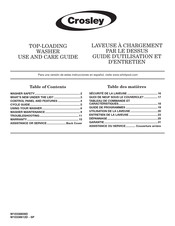 Crosley CAW9244XQ2 Use And Care Manual