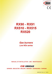 Unigas RX90 Installation Manual