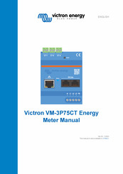 Victron energy VM-3P75CT Manual