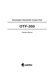 Santec OTF-350 Operation Manual