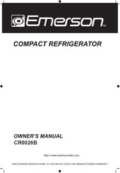 Emerson CR0026B Owner's Manual