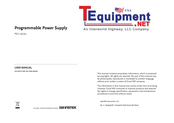 GW Instek PSH-1036A User Manual
