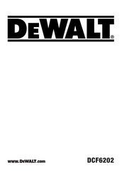 DeWalt DCF6202 Original Instructions Manual