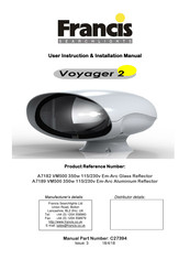 Francis Searchlights Voyager 2 User Instruction & Installation Manual