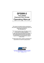 SPE DFG500-2 Operating Instructions Manual