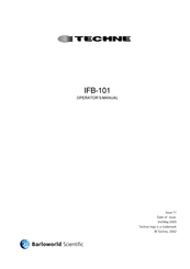 Techne IFB-101 Operator's Manual