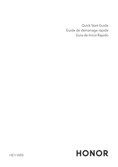 honor HEY-W09 Quick Start Manual