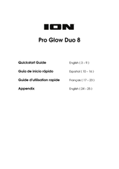 ION Pro Glow Duo 8 Quick Start Manual
