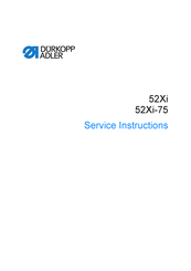 Dürkopp Adler 52Xi Service Instructions Manual