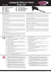 Jamara Power Drag Ride-On Traktor 12V Instructions
