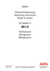 Electrolux AEG SANTO SK 48840-7I Operating Instructions Manual