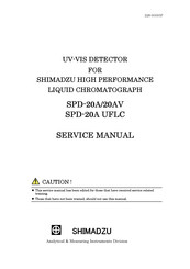 Shimadzu SPD-20A Service Manual