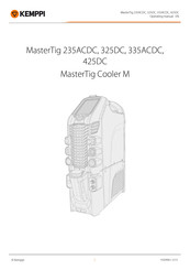 Kemppi MasterTig 425DC Operating Manual