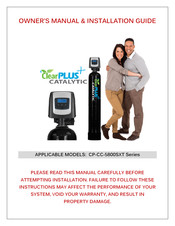 ClearPlus Catalytic CP-CC-5800SXT-9-48 Owner's Manual & Installation Manual