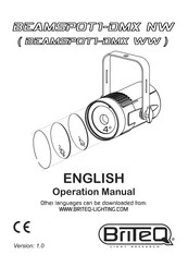 Briteq BEAMSPOT1-DMX WW Operation Manual