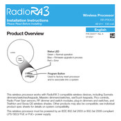 Lutron Electronics RR-PROC3-CW Installation Instructions Manual