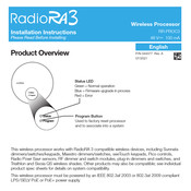 Lutron Electronics RadioRA3 Installation Instructions Manual