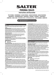 Salter 9075 WH3R Instructions And Guarantee