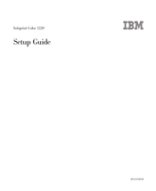 IBM Infoprint Color 1220 Setup Manual