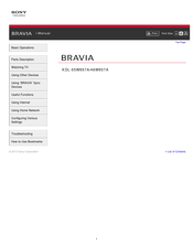 Sony BRAVIA KDL-46W957A I-Manual