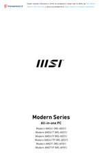 MSI Modern AM241TP Manual