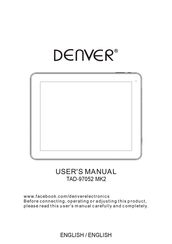 Denver TAD-97052 MK2 User Manual