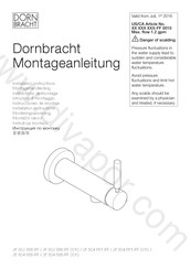 Dornbracht 36 803 885-FF Installation Instructions Manual