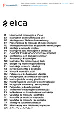 ELICA Ciak 60 Instruction On Mounting And Use Manual