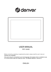 Denver PFF-1041B User Manual