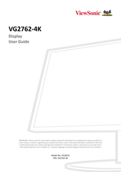 ViewSonic VG2762-4K User Manual