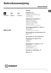 Indesit BWE 81683 Instructions For Use Manual