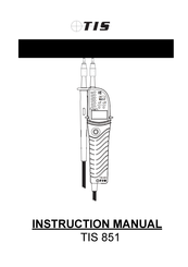 TIS 851 Instruction Manual