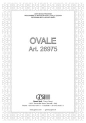 Gessi OVALE 26975 Manual