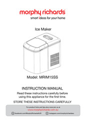 Morphy Richards MRIM15SS Instruction Manual
