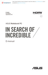 Asus X540BA-GQ212 Manual