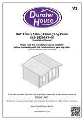 Dunster House BAT Installation Manual